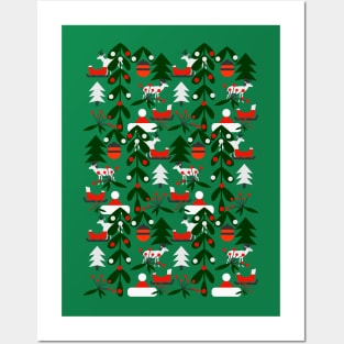 Christmas evergreens Posters and Art